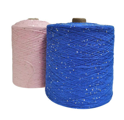 5 mm Hilos-kralen katoenmengsel garen Fancy Sequin Garen voor breien