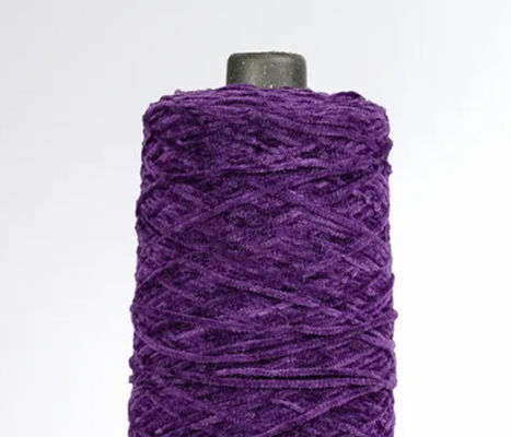 Kleurrijke knutseldraad van baby Bernat strip polyester fuzzy fluweel chenille garen