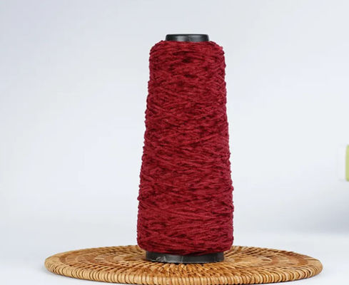 Mode Populair Rood Chunky Chenille Garne In Bulk Kleurrijk Garne Voor Breien