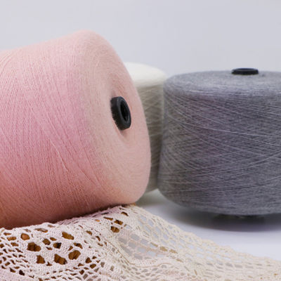 Macrame katoen 57% 2/36Nm Stand geverfd Anti Pilling Acrylgarens 5Ply Spandex Cashmere Like Garens