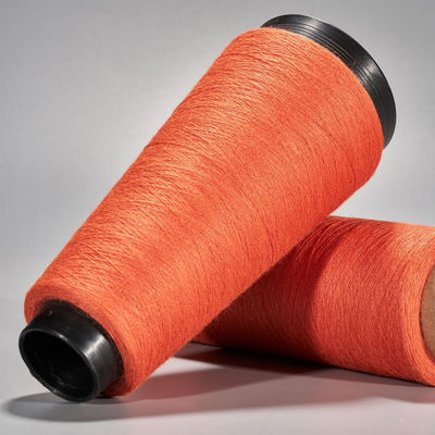Gezellig naaien polyester gesponnen garen aangepaste ring warm weefsel polyester viscose gemengd garen