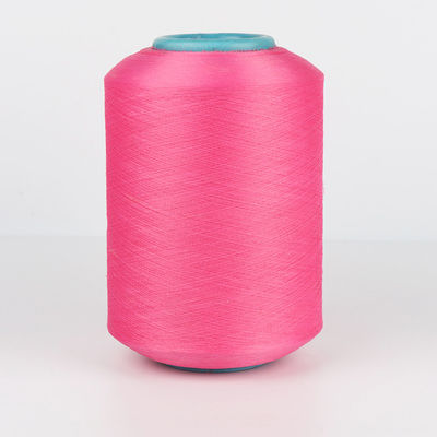 Glanzend Dty Ply Cotton Spandex Garn Gekleurd 20/150D Machine Thread Coated Rubber 210D Filament