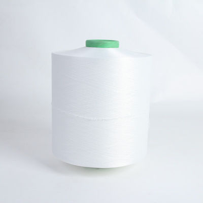 Glanzend Dty Ply Cotton Spandex Garn Gekleurd 20/150D Machine Thread Coated Rubber 210D Filament